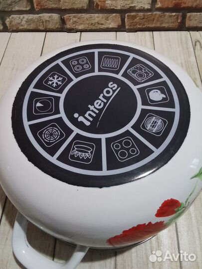 Кастрюля эмалированная новая