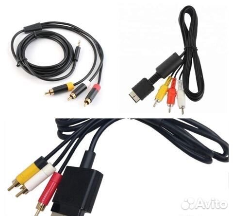 AV тюльпаны для приставок PS 1.2.3 и Xbox 360