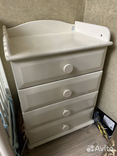 Детская кровать с матрасом+ комод (комплект) Лель