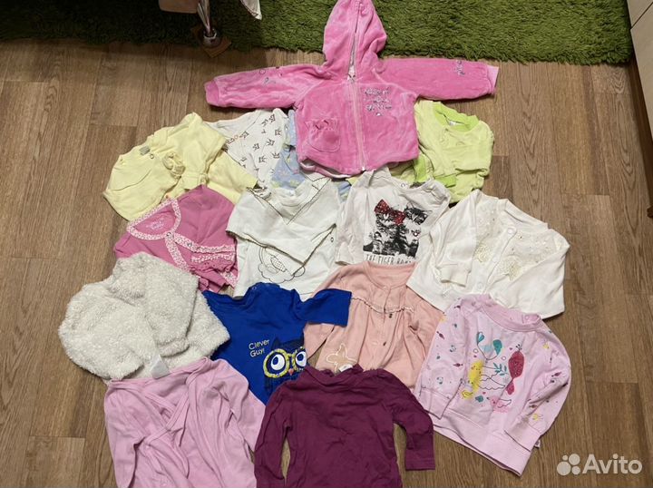 Вещи пакетом на девочку 62-74