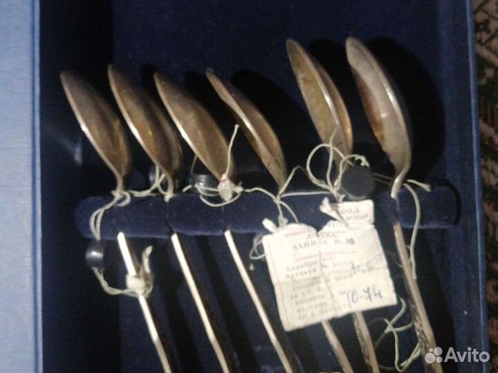 Набор Ложки чайные Серебро 875 проба