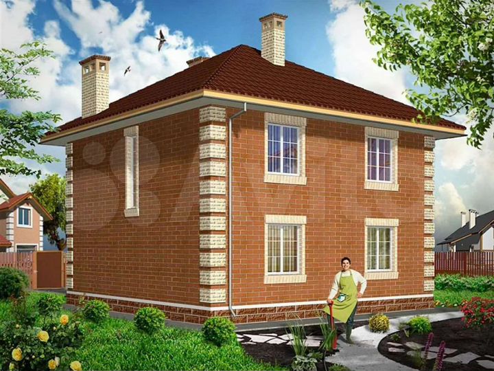 Коттедж 170 м² на участке 7 сот.