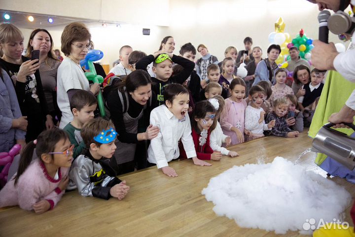 Химическое шоу Крио Научное Мороженное