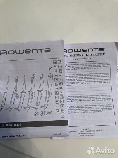 Плойка Rowenta d 38mm