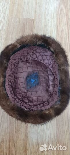 Мужская шапка СССР норка и замша