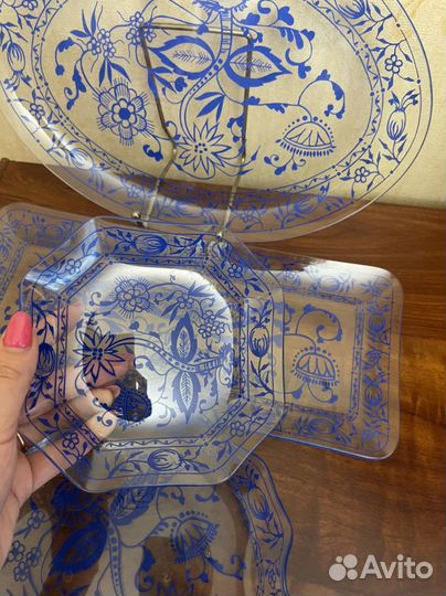 Набор блюд Германия стекло