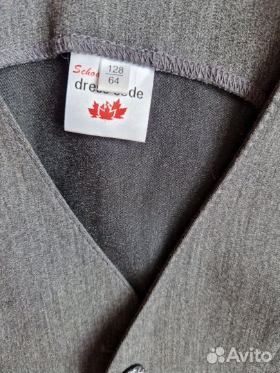 Жилетка для девочки школьная серая 128 dress code