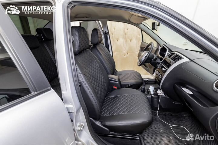 Авточехлы Датсун Он-До / Экокожа Ромб