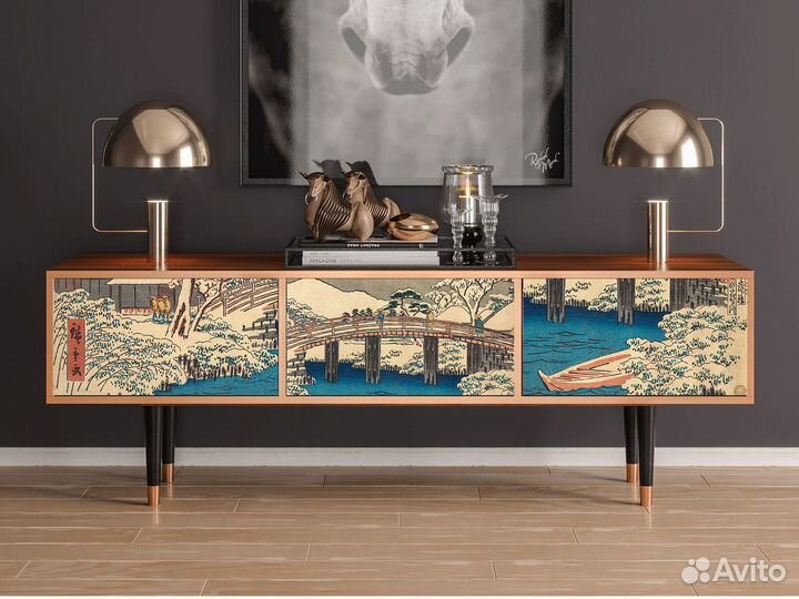 Тв-тумба T4 - Орех - Katabira River