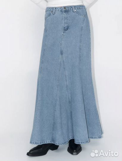 Юбка джинсовая длинная годе beefree