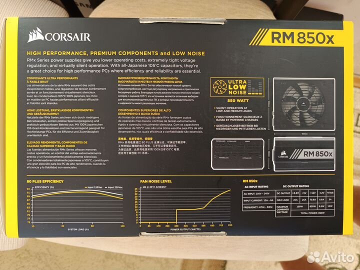 Блок питания corsair RM850X