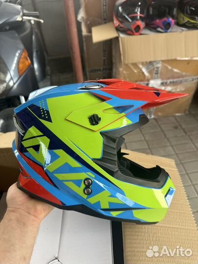 Мото шлем кроссовый мотард