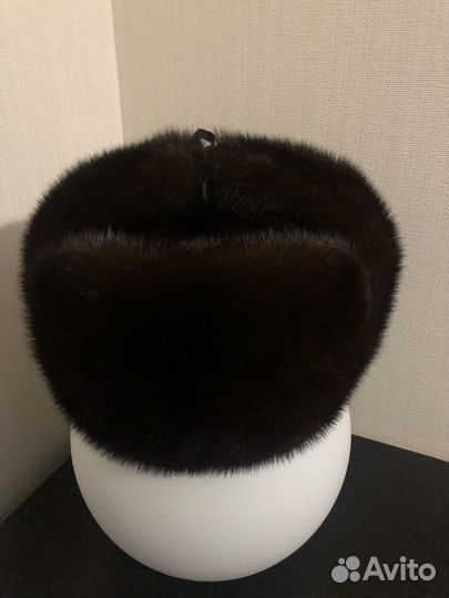 Норковая шапка мужская ушанка