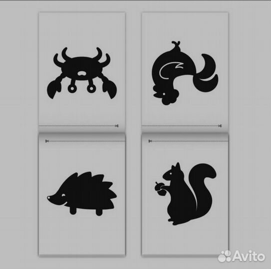 Книжки, Развивающие карточки для малышей