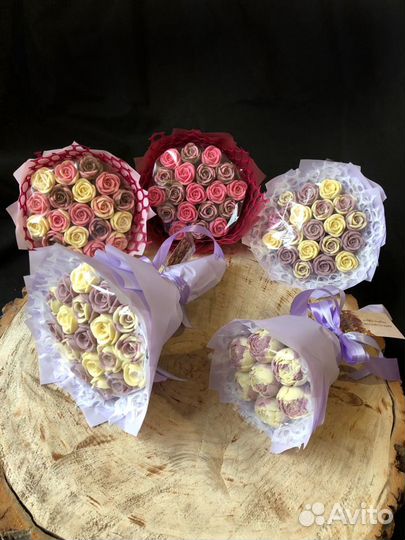 Букет из шоколадных цветов