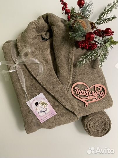 Махровый и бамбуковый халаты