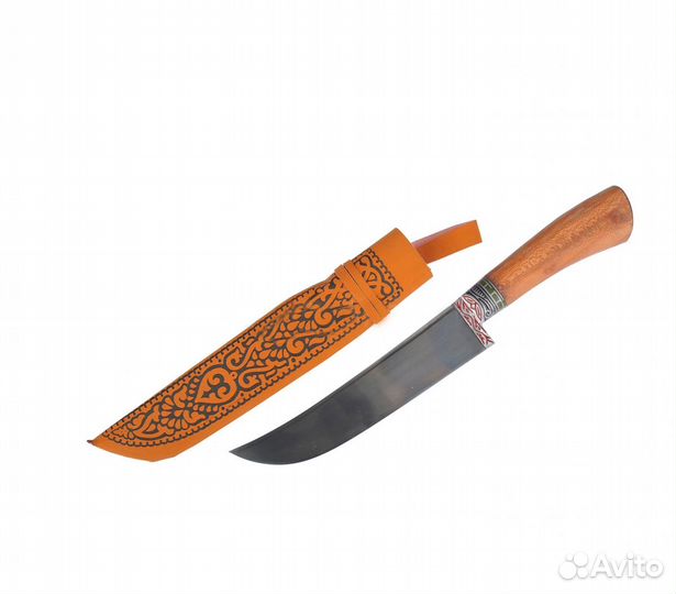 Пчак средний, гарда гравировка, орех, шх-15, 17-19