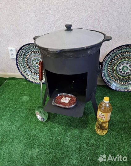 Казан 12л с печкoй