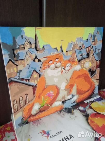 Картина по номерам (готовая)