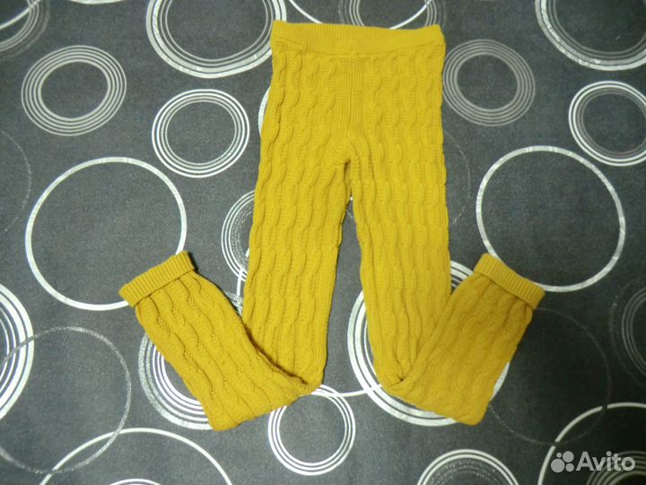 Вязаные легинсы 128-134см