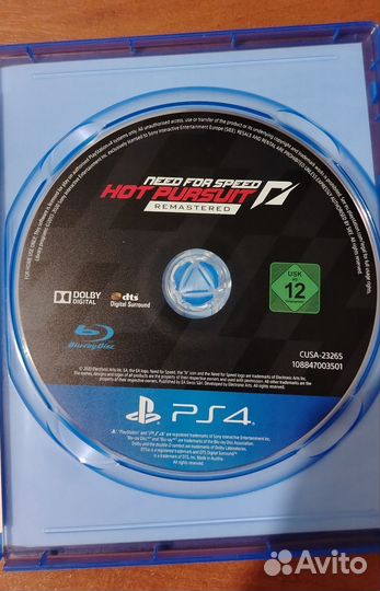 Need for Speed Hot pursuit PS4