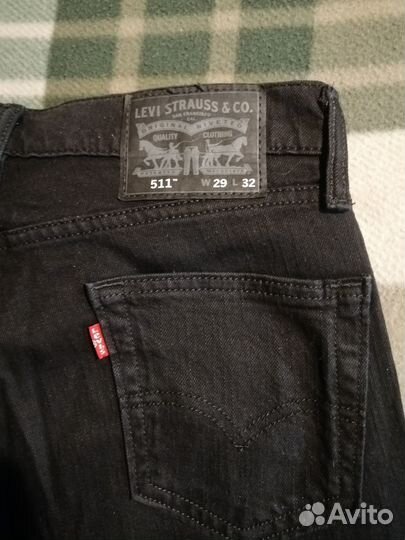 Джинсы Levis 511 Черные W29 L32