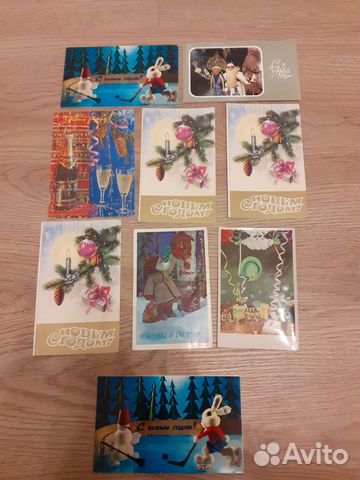 Открытки новогодние СССР
