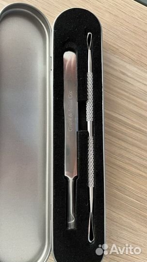 Пинцет и петля Видаля для чистки лица