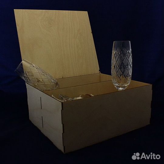 Хрустальные бокалы для шампанского