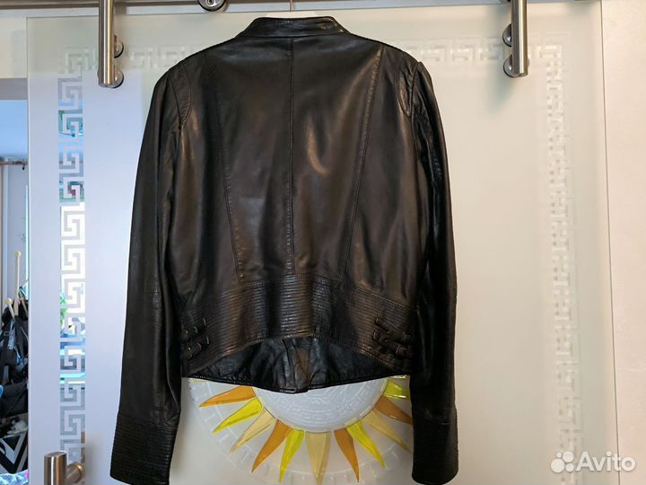 Кожаная куртка косуха женская Mango