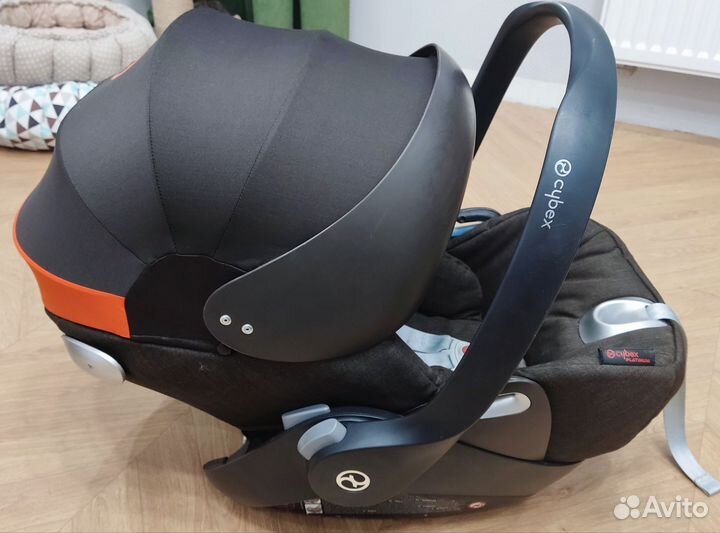 Автолюлька cybex cloud q platinum с базой isofix