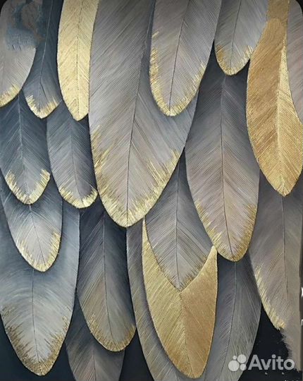 Интерьерная картина с поталью