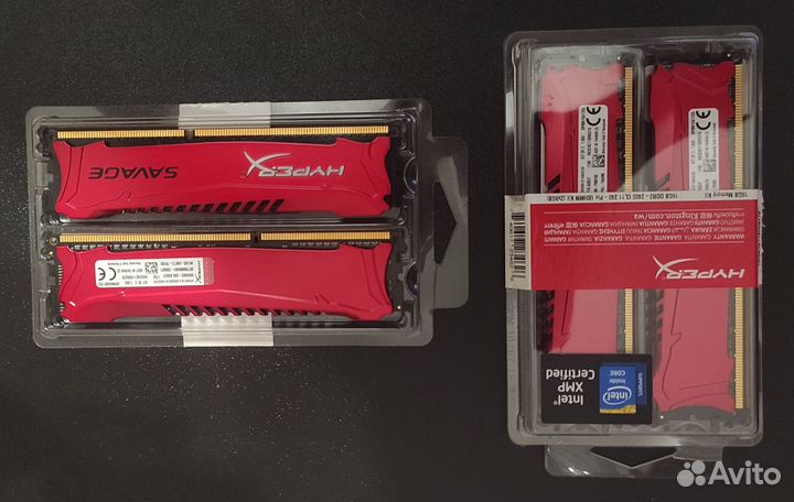 Kingston hyperx savage 16 (2x8Gb), DDR-3, 2400