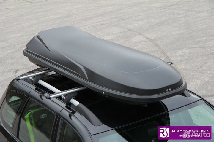 Автобокс на крышу Cosmo черный