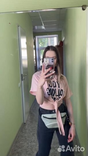 Футболка женская на завязках/топ