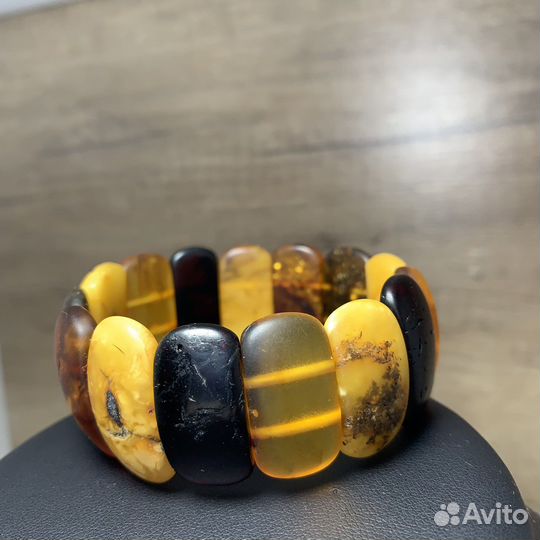 Браслет Янтарный Сделано В СССР Ретро Янтарь