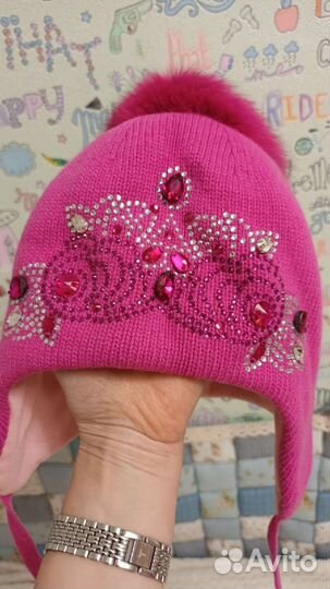Шапка зимняя для девочки 52 54