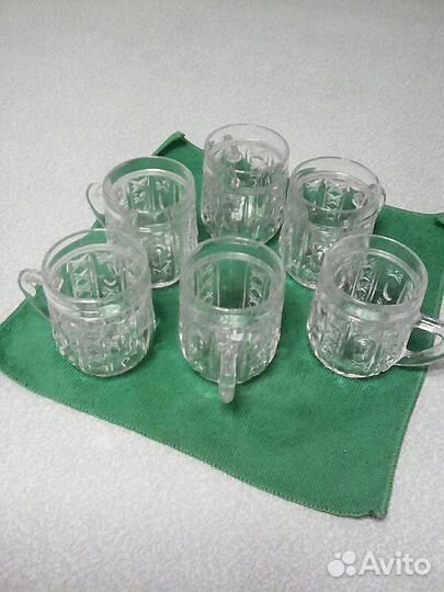 Кружечки хрустальные