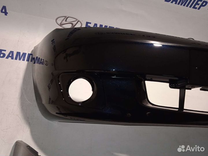 Бампер передний Калина 1 Сине-черный