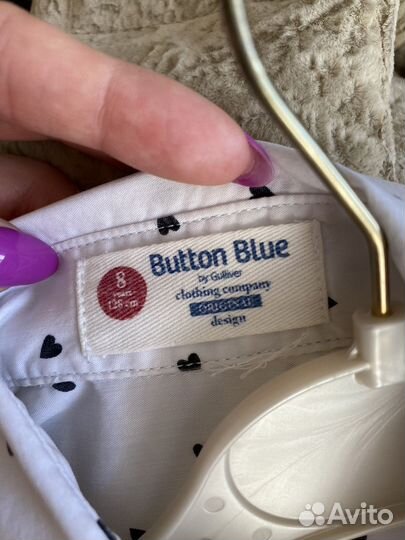 Блузка школьная на девочку 128