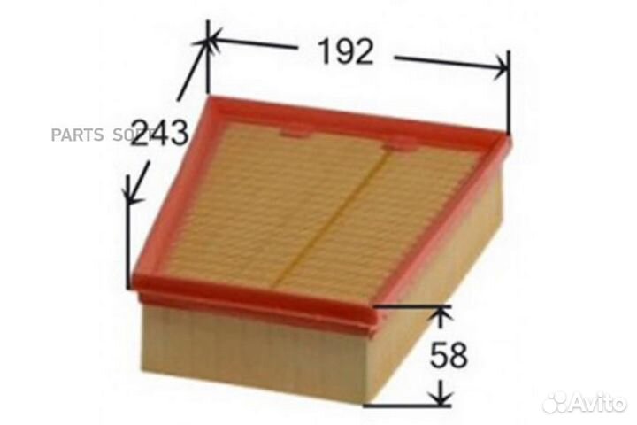 Azumi A43217 Фильтр воздушный renault megane 1.6 2