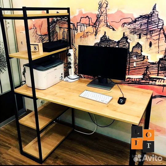 Стол лофт письменный компьютерный