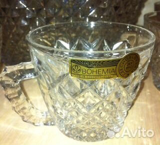 Крюшонница из богемского хрусталя