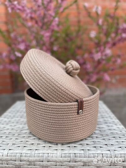 Корзина для хранения с крышкой