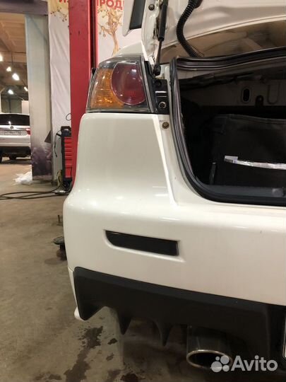 Катафоты/отражатели LED в бампер Lancer 10 черные