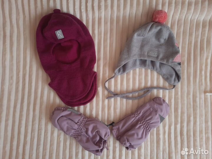 Шапка шлем reima 46 шапка lassie 44 варежки краги
