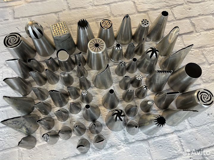 Набор насадок для крема 62 шт + ножницы в подарок