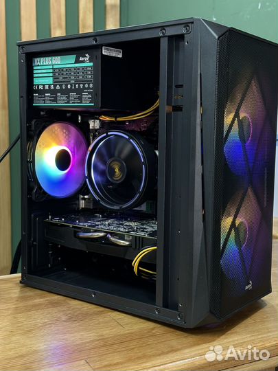 Игровой компьютер intel i3-10100f/RX580 8gb/16gb