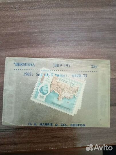 Британские колонии Бермуды 1962 г. Марки