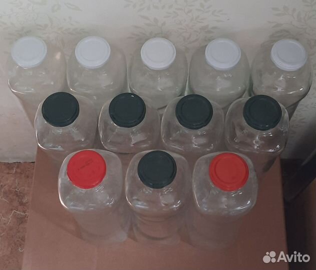 Бутылки литровые стеклянные